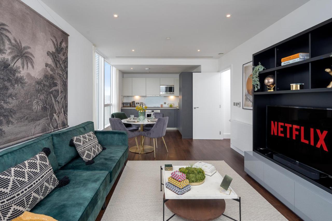 Luxurious Spacious 2Bed Suites Skyline River Views By Canary Wharf London Exterior photo